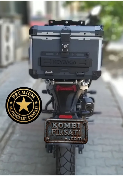 Alüminyum Motosiklet Arka Çantası 45 Lt Top Case Kbg-01 Alüminyum - Siyah