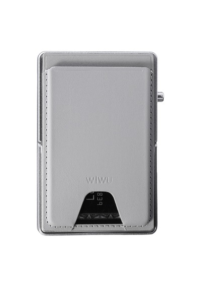 Wiwu Mw-006 Tasarımlı 6 Hazneli Pu Magnetik Standlı Kartlık Gri Gri