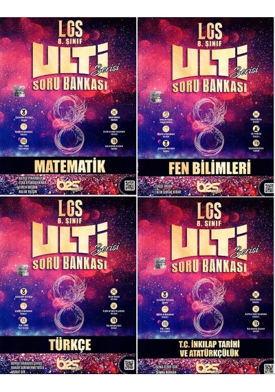 Bes Yayınları 8. Sınıf LGS ULTİ 4'lü Soru Bankası Seti