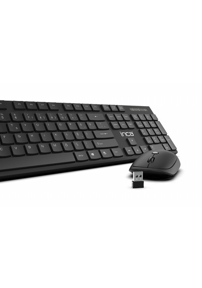 Inca Iws-537 Wireless Slim Design Soft Touch Q Keyboard&mouse Se