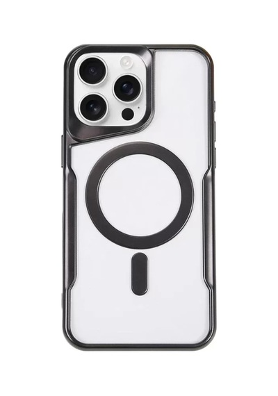 Newface Apple İphone 15 Pro Kılıf Boyi Magsafe Silikon Kapak - Siyah