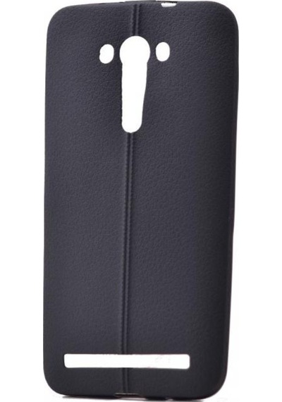 Asus Zenfone Ze550Kl Z00Ld Yumusak Silikon Kilif (Deri Görünümlü) 313292242 - Renk / Lacivert