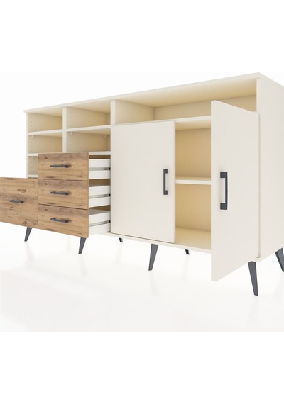 Hyperion Konsol 7 Raflı 4 Çekmeceli 2 Kapaklı 176x44x99 Aytaşı-ay Aytaşı-aytaşı/çam Hyperion Konsol 7 Raflı 4 Çekmeceli 2 Kapaklı 176x44x99 Aytaşı-ay Aytaşı-aytaşı/çam