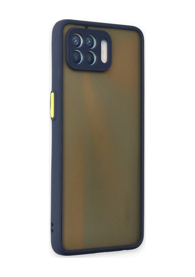 Newface - 187 - Oppo Reno 4 Lite Kılıf Montreal Silikon Kapak - Csmo-tex - - Lacivert