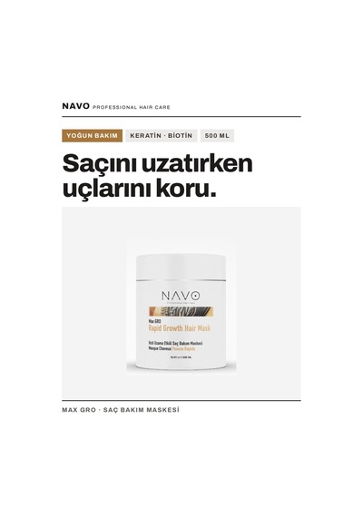 Hızlı Uzama Etkili Saç Bakım Maskesi 500ml Rapid Growth Hair Mask /