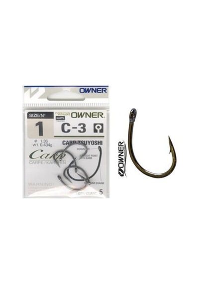 Owner C3 C-3 Carp Tsuyoshı Sazan Iğnesi