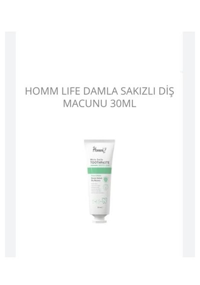 Homm Lifedamla Sakızlı Diş Macunu 30ml Çürük Önleyici