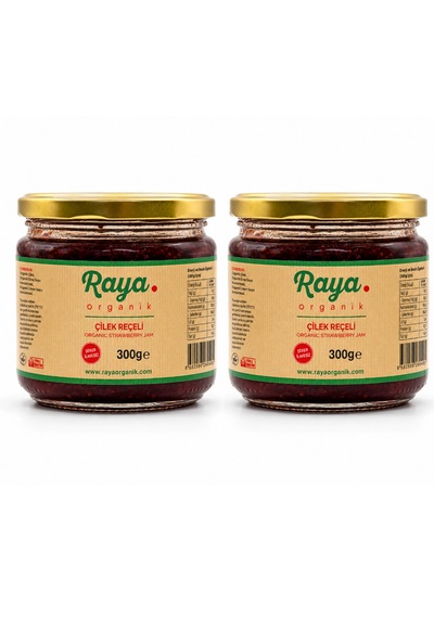 Organik Çilek Reçeli 2 Li Set 300 G X 2