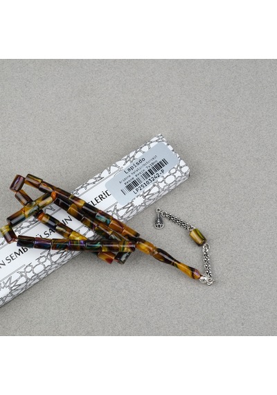 Arizona Katalin Alpaka Püskül Kesme Kesim 7x10mm Tesbih- Sedefli Çok Renkli