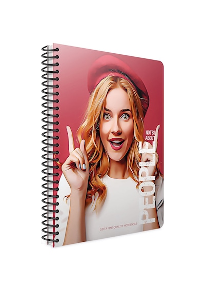 Gıpta People Spiralli Pp Kapak 17x24 120 Yaprak Çizgili Defter 6260