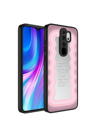 Xiaomi Redmi Note 8 Pro Kılıf Aynalı Desenli Kamera Korumalı Parlak Zore Mirror Kapak Ayna
