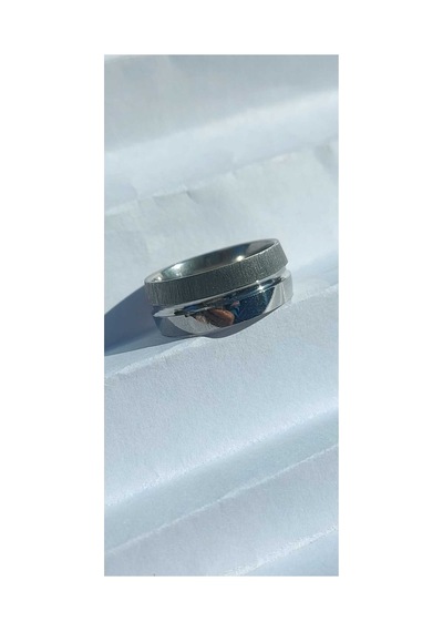 Çelik Unisex Alyans Yüzük Gümüş - 664147820 Gümüş