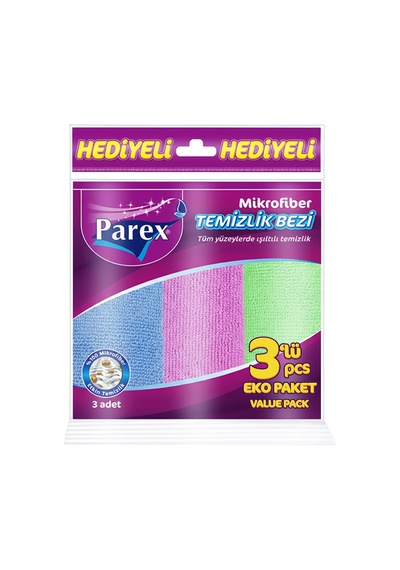 Mikrofiber Karışık Renkli Temizlik Bezi 5'li Ve 3'lü Eko Paket Diğer