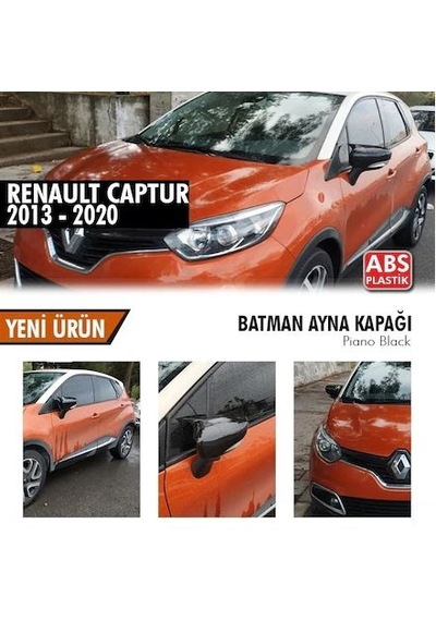 Renault Captur 2013-2017 Batman Yarasa Ayna Kapağı Pianoblack Abs