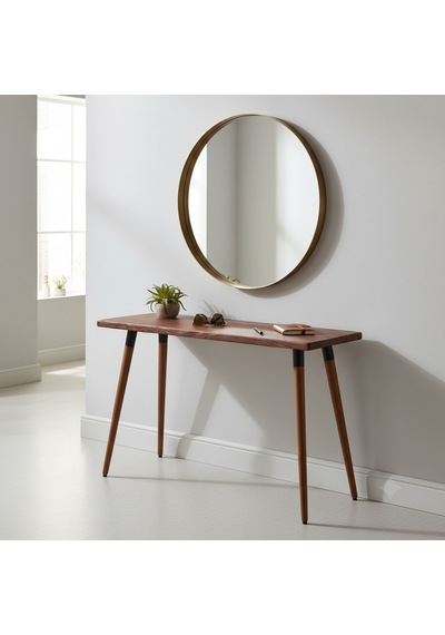 Mobenta Basic Entry: Modern Masif Dresuar, Antre Konsolu - 110x35 Bk Bakır