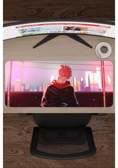 Jujutsu Kaisen Anime V4 - 70x30 Xl Gaming Kauçuk Kaymaz Taban Mouse Pad Fare Altlığı