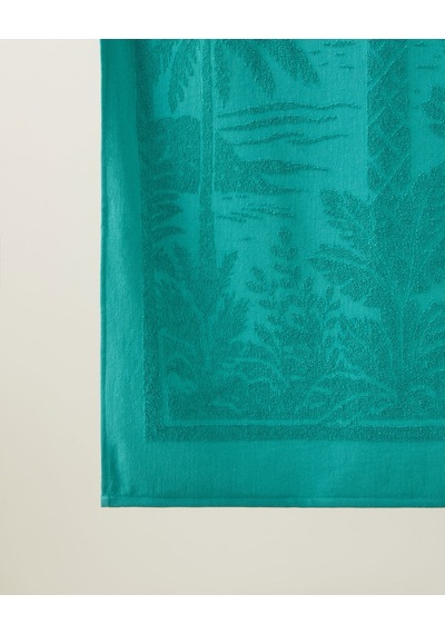 Palmera Pamuk Plaj Havlusu 70x140 Cm Yeşil