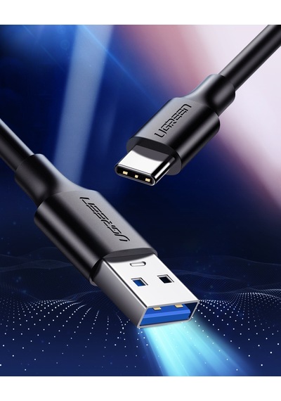 Ugreen 3.0 A Usb-a & Usb-c, Data Ve Şarj Kablosu,1 Metre, Siyah, Acbugn20882, 20882