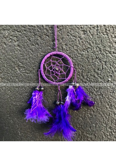 Dream Catcher Rüya Düş Kapan Araba  Otomobil Dikiz Ayna Süs-Mor