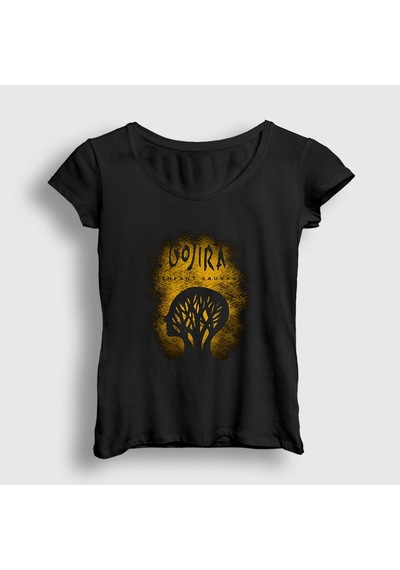 Presmono Kadın Enfant Sauvage Gojira T-shirt Siyah