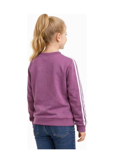 Kız Çocuk Kol Şeritli Sweatshirt Bgl-st05269 Gül Kurusu