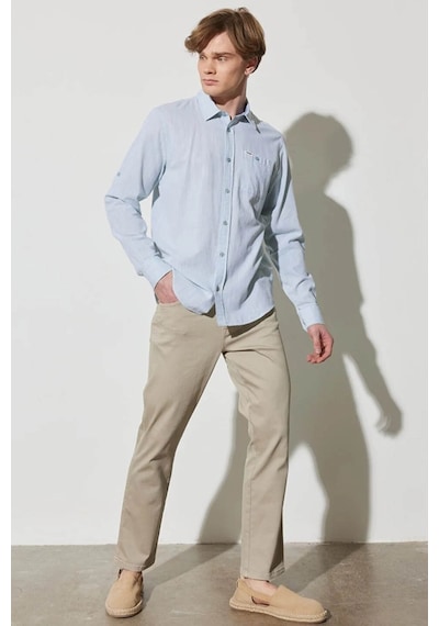 Wrangler Erkek Pantolon Bej W12s004614 W12s Texas 360 Slim 24kmc8000424 Mc80045 Bej