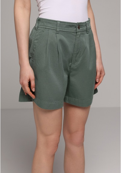 Colin's Colins Regular Fit Yüksel Bel Düz Kadın Yeşil Şort Cl1079000 Q1.v2 Duc Duckgreen