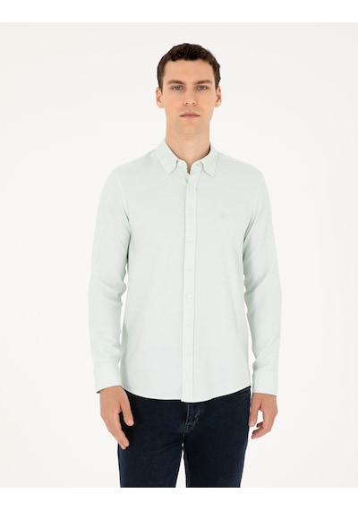 Pierre Cardin Erkek Çağla Gömlek Desenli 50291042-vr016 Çağla