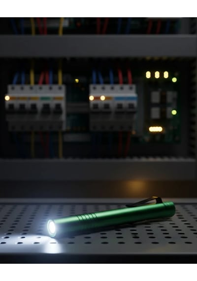 Çok Amaçlı Led Işıklı Kalem Fener Günlük Ve Teknik Kullanım İçin İdeal Yeşil