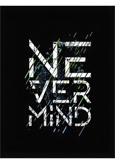 Nevermind Unisex Moonlight Baskılı Oversize Baskılı Kapşonlu Sweatshirt 3 I Siyah