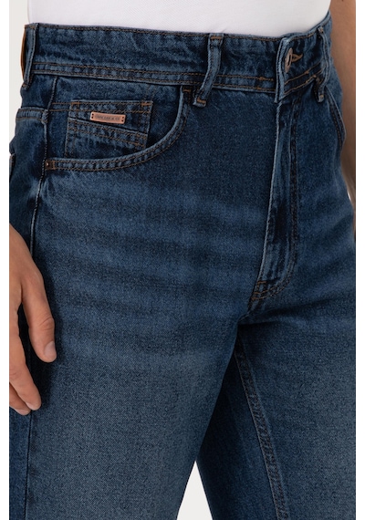 U.S. Polo Assn. Erkek Mavi Relax Jean Pantolon 50304629-DN0030