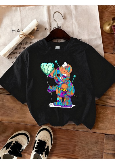 Noıssey Urban Pop Graphic Kadın Tişört Koleksiyonukod 5473 Siyah