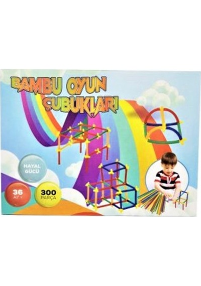 Bambu Oyun Çubukları 300 Parça