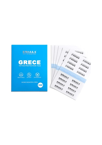 Emalla Grece Dövme Sonrası Koruyucu Film Bant 15cm X 10cm 10 Lu