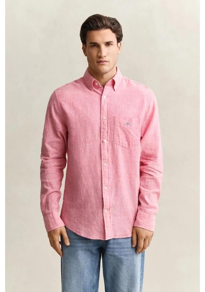 Gant Erkek Pembe Regular Fit Logolu Gömlek-15338