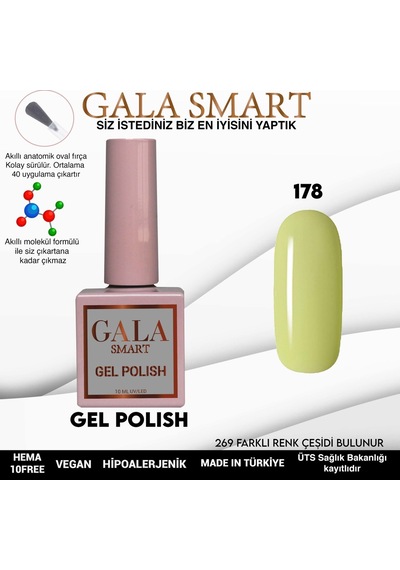 Gala Smart Classic Kalıcı Oje 10 Mle No:178