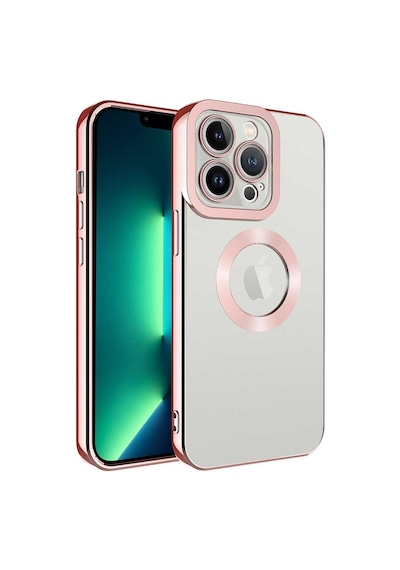 Kilifone - Apple Uyumlu iPhone 13 Pro Max - Kılıf Kamera Korumalı Tatlı Sert Omega Kapak - Rose Gold