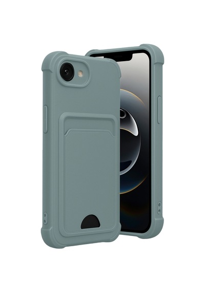 Apple iPhone Uyumlu - 16e Kelvin Kartvizitli Silikon - Açık Yeşil