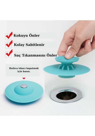 Buffer Silikon Malzeme Banyo Mutfak Gider Evye Lavabo İçine Çöp Tıpası Kaydırmaz Süzgeç Çeşitleri M 11