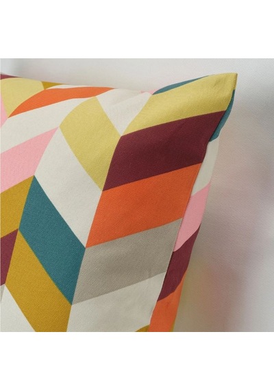 Ikea Hannelıse Dekoratif Yastık 50 X 50 Cm Sarı Hardal Bej Çok Renkli