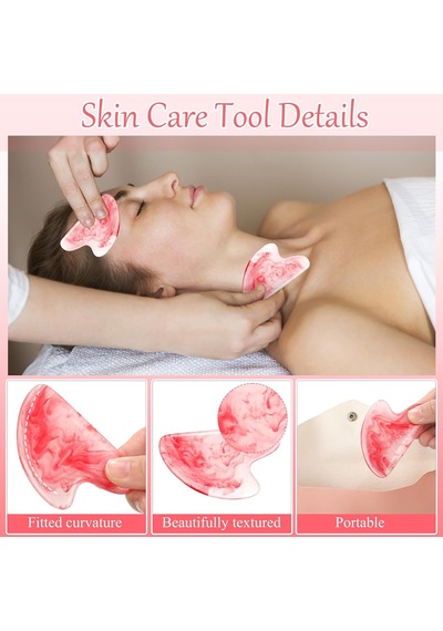 16 Adet Gua Sha Yüz Aletleri, Guasha Aracı Yüz Gua Sha Taş Yüz Şekillendirme Aracı Guasha Aracı Yüz Masaj Aletleri Vücut Spa Akupunktur İçin Yüz Masajı Kas Gerginliğini Gidermek Şişlik