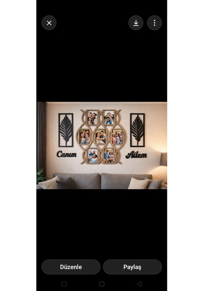 Resim Çerçevesi 7li Şık Ve Modern 10 15 Resim İçi Tamamı 68 Cmdir.no 30041