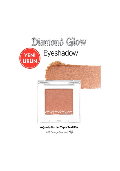 Cre'ars Diamond Glow Eyeshadow 03 Orange Diamond