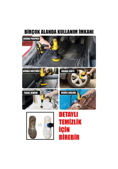 Matkap Ucu Temizlik Fırça Seti 3'lü