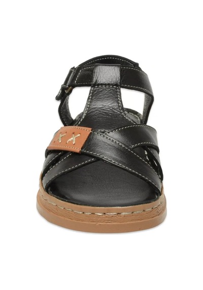 Mammamia D25ys-2440 Kadın Hakiki Deri Comfort Sandalet Siyah Siyah
