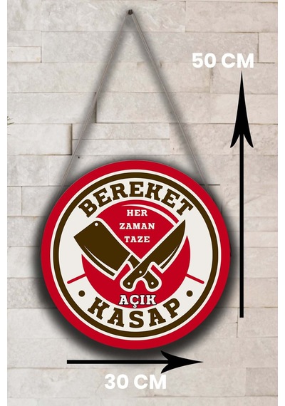 Kişiye Özel Kasap Dükkanı Açık Kapalı Kapı Süsü, İsme Özel Et Market Tabelası, Kasap Dekorasyonu