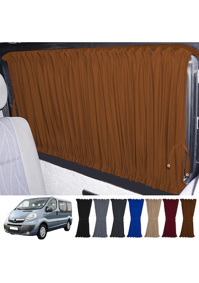 Pandami Opel Vivaro A 2001-2014 Uyumlu Taba Raylı Oto Perde Takımı