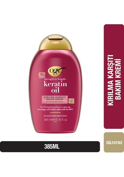 OGX Kırılma Karşıtı Keratin Oil Bakım Sülfatsız Kremi 385 ML