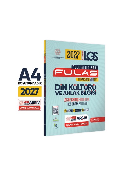 2027 8.sınıf Full Lgs Altın Seri Fulas Lgs/meb Örnek Çıkmış Modüler Soru Bankası Çözümlü Sözel Set