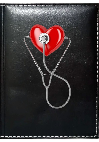 Promosyon Denizi Doktor 2 Görselli Siyah Ruhsat Kabı